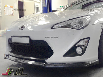 CS Style Carbon Fiber Front Lip Fits For 2012-2016 Toyota GT86 & Scion FR-S  Only