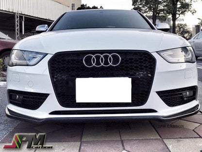 Audi A4 B8 Facelift 2013-2015 Carbon Fiber DP Style Front Lip with Standard Package