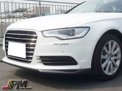 DP Style Carbon Fiber Front Lip Fits For 2012-2014 Audi A6 C6 Pre-facelift with Standard Package Only