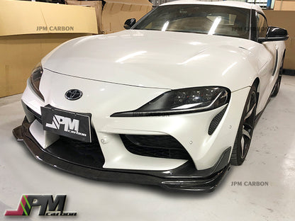 MX Style Carbon Fiber Front Lip Fits For 2019-2024 Toyota GR Supra A90 A91 Only