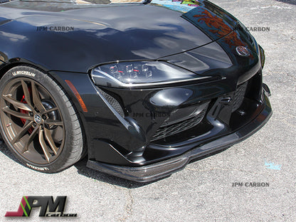 MX Style Carbon Fiber Front Lip Fits For 2019-2024 Toyota GR Supra A90 A91 Only