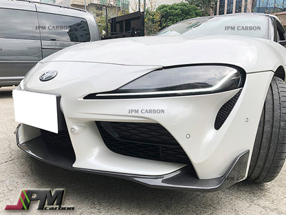 OEM Style Carbon Fiber Front Lip Fits For 2019-2024 Toyota GR Supra A90 A91 Only