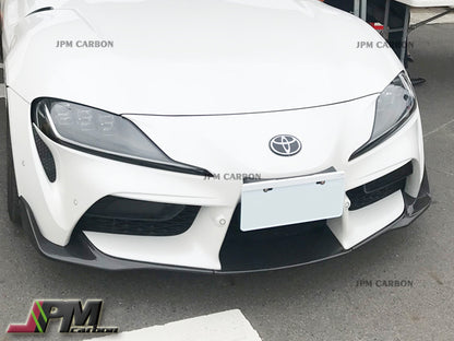 OEM Style Carbon Fiber Front Lip Fits For 2019-2024 Toyota GR Supra A90 A91 Only