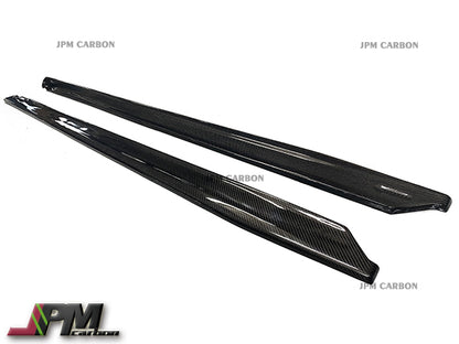 JPM R1 Carbon Fiber Side Skirt Expansion Lips for FOR 2019-2024 Toyota GR Supra A90 A91