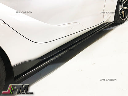 JPM R1 Carbon Fiber Side Skirt Expansion Lips for FOR 2019-2024 Toyota GR Supra A90 A91