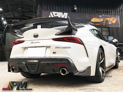 SH Style Carbon Fiber Trunk Spoiler Fits For 2019-2024 Toyota GR Supra A90 A91 Only