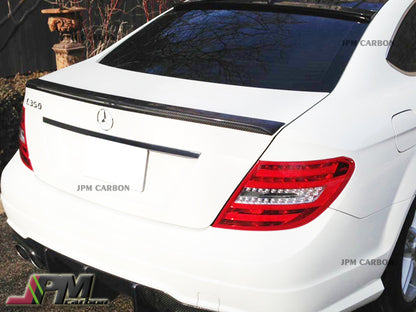 AMG Style Carbon Fiber Trunk Spoiler Fits For 2012-2014 Mercedes-Benz C204 Facelift C-Class Coupe Only