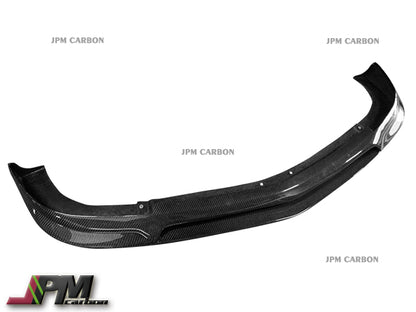 RZ Style Carbon Fiber Front Bumper Add-on Lip Fits Fort 2012-2014 Mercedes-Benz W204 C204 Facelift C63 Sedan/Coupe