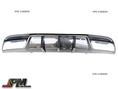 Big Fins Style Carbon Fiber Rear Diffuser Fits For 2015-2020 Mercedes-Benz W205 C63 C63S Sedan