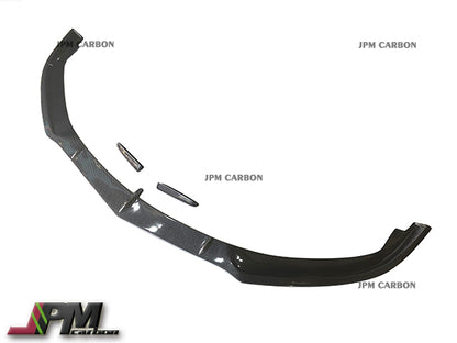 ED1 Style Carbon Fiber Front Bumper Add-on Lip Fits For 2015-2021 Mercedes-Benz W205 C63 Sedan