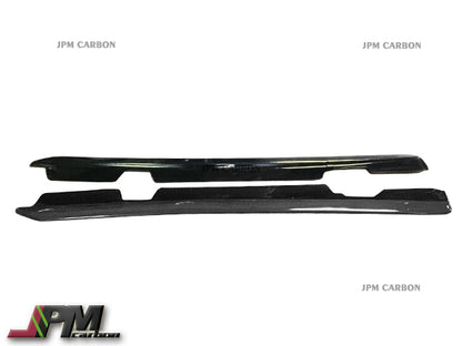 JPM Carbon Fiber Side Skirt Add-on Lip Fits For 2005-2013 Chevrolet Corvette C6 Z06 ZR1 Only