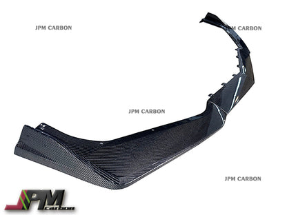 Carbon Fiber Front Bottom Add-on Lip (3pcs) Fits For 2014-2019 Chevrolet Corvette C7 w/ Replica ZR1 Bumper