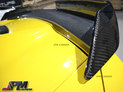 Stage 2 Style Carbon Fiber Trunk Spoiler Fits For 2014-2019 Chevrolet Corvette C7