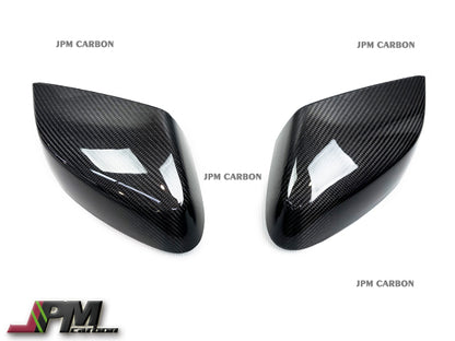 Carbon Fiber Replacement Mirror Covers Fits For 2020-2023 Chevrolet Corvette C8 Stingray Only