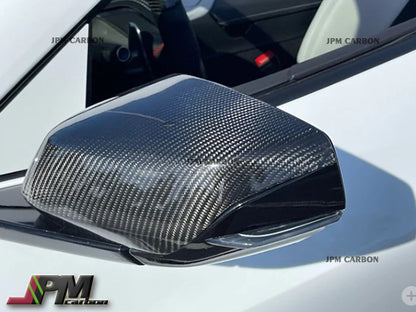 Carbon Fiber Replacement Mirror Covers Fits For 2020-2023 Chevrolet Corvette C8 Stingray Only