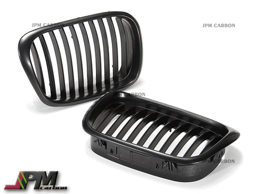 Matte Black Front Grille Fits For 1996-2003 BMW E39 5-Series & M5 Only.