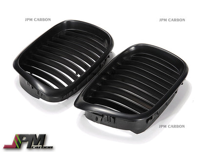 Matte Black Front Grille Fits For 1996-2003 BMW E39 5-Series & M5 Only.