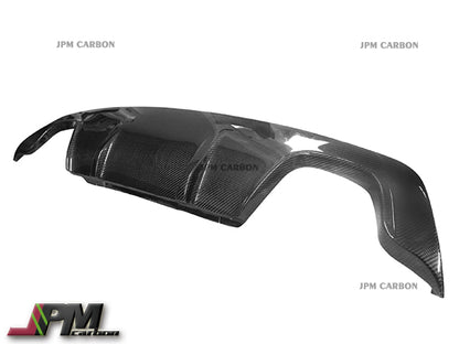 3D Style Carbon Fiber Rear Diffuser (For Quad Tips) Fits For 2004-2009 BMW E60 M-Sport Only