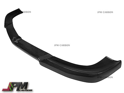 V Style Carbon Fiber Front Bumper Add-on Lip Fits For 2010-2013 Mercedes-Benz W212 Pre-Facelift E63 AMG Only