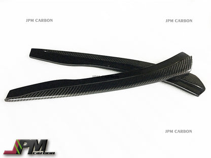 DP Style Carbon Fiber Rear Bumper Add-on Splitters Fits For 2006-2010 BMW E63 M6 Only