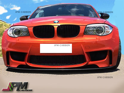 DP Style Carbon Fiber Front Bumper Add-on Lip Fits For 2008-2013 BMW E82 E88 with M-Sport Package Only