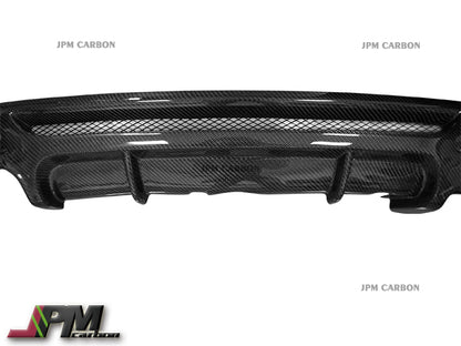 P Style Carbon Fiber Rear Diffuser (For Left Dual Tips) Fits For 2008-2013 BMW E82 E88 M-Sport Only