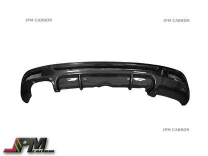 P Style Carbon Fiber Rear Diffuser (For Left Dual Tips) Fits For 2008-2013 BMW E82 E88 M-Sport Only