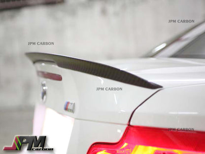 P Style Carbon Fiber Trunk Spoiler Fits For 2008-2013 BMW E82 1-Series Coupe Only