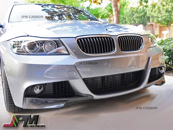 DP Style Carbon Fiber Front Bumper Add-on Splitters Fits For 2005-2008 BMW E90 Pre-facelift with M-Sport Package Only