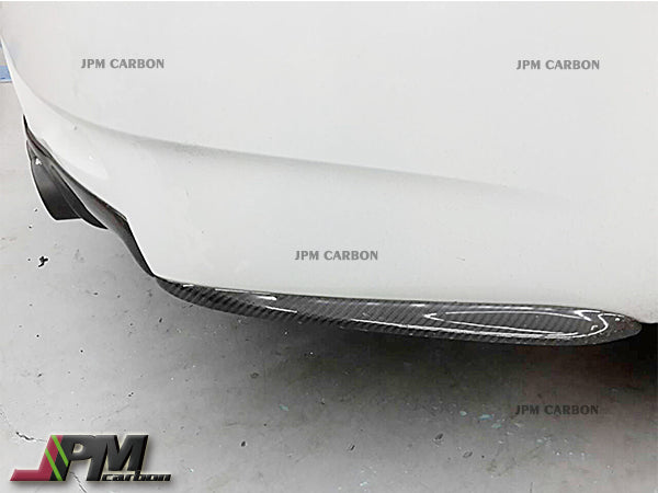 GS Style Carbon Fiber Rear Bumper Add-on Splitter Lips Fits For 2008-2012 BMW E92 E93 M3 Only