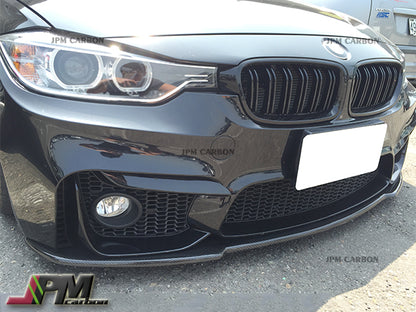 Universal Ver. 2 Style Carbon Fiber Front Bumper Flat Lip Fits For 2005-2013 BMW E90 E92 E93 Only