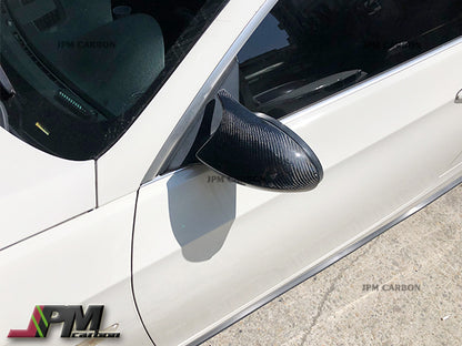 M3 Style Carbon Fiber Replacement Mirror Covers Fits For 2008-2010 BMW E92 E93 Pre-facelift Only