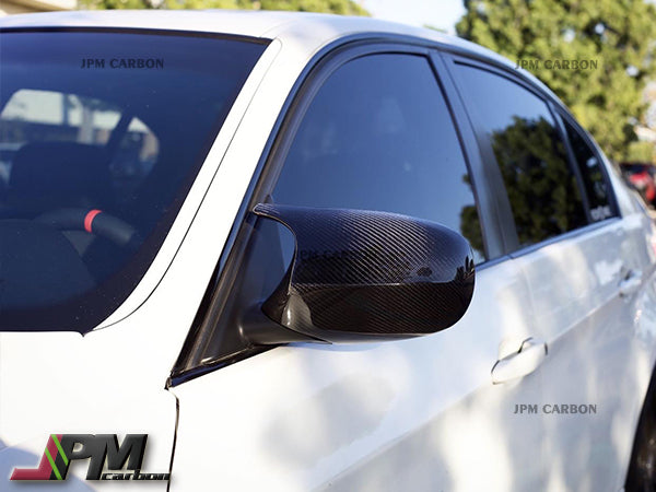 M3 Style Carbon Fiber Replacement Mirror Covers Fits For 2008-2010 BMW E92 E93 LCI Only