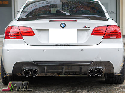 DP Style Carbon Fiber Rear Diffuser (For Quad Exhaust Tips) Fits For 2008-2013 BMW E92 E93 M-Sport Only