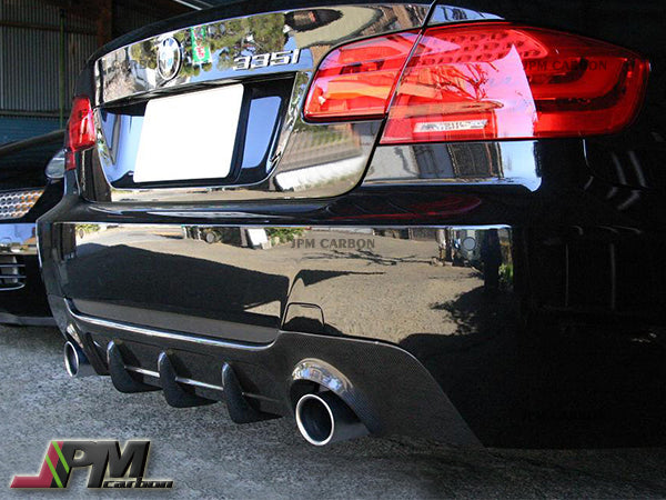 DP Style Carbon Fiber Rear Diffuser Fits For 2008-2013 BMW E92 E93 M-Sport Only