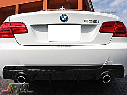 P Style Carbon Fiber Rear Diffuser Fits For 2008-2013 BMW E92 E93 M-Sport Only