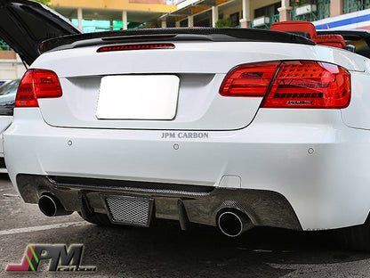 V Style Carbon Fiber Rear Diffuser Fits For 2008-2013 BMW E92 E93 M-Sport Only