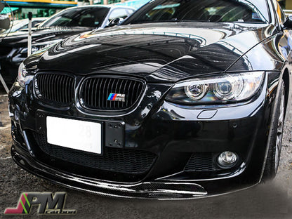 AK Style Carbon Fiber Front Bumper Add-on Lip Fits For 2008-2010 BMW E92 E93 Pre-facelift M-Sport Only