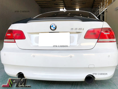 M4 Style Carbon Fiber Trunk Spoiler Fits For 2008-2013 BMW E92 3-Series Coupe Only