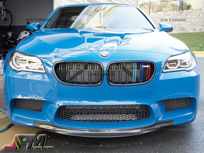 RK Style Carbon Fiber Front Bumper Add-on Lip Fits For 2011-2016 BMW F10 M5 Only