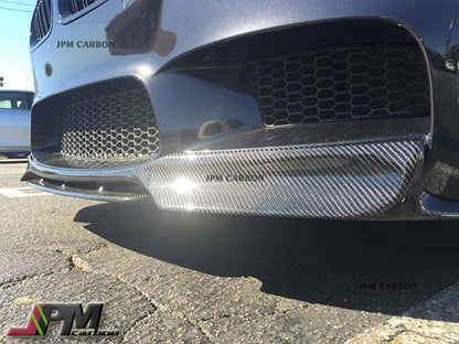 V Style Carbon Fiber Front Bumper Add-on Lip Fits For 2011-2016 BMW F10 M5 Only