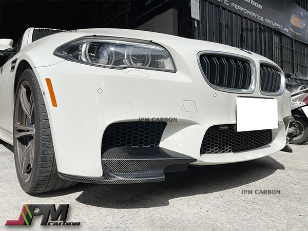 R Style Carbon Fiber Front Splitter Lips Fits For 2011-2016 BMW F10 M5 Only