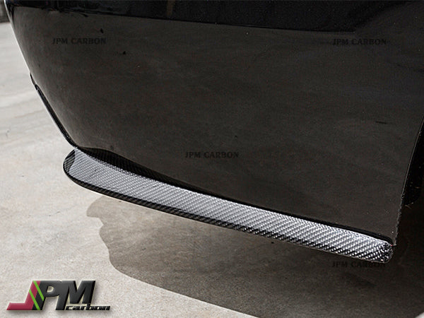 DP Style Carbon Fiber Rear Bumper Add-on Splitter Lips Fits For 2011-2016 BMW F10 M5 Only