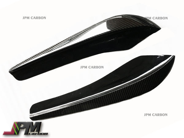 DP Style Carbon Fiber Rear Bumper Add-on Splitter Lips Fits For 2011-2016 BMW F10 M5 Only