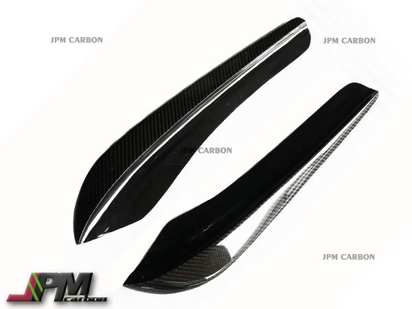 DP Style Carbon Fiber Rear Bumper Add-on Splitter Lips Fits For 2011-2016 BMW F10 M5 Only