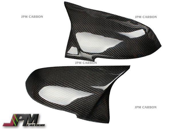 M4 Style Carbon Fiber Replacement Mirror Covers Fits For 2014-2018 BMW F10 LCI Only