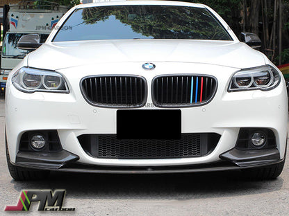 Performance Style Carbon Fiber Front Bumper Add-on Lip Fits For 2011-2016 BMW F10 5-Series M-Sport Package Only