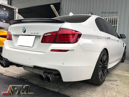 3D Style Carbon Fiber Trunk Spoiler Fits For 2011-2016 BMW F10 5-Series Sedan Only