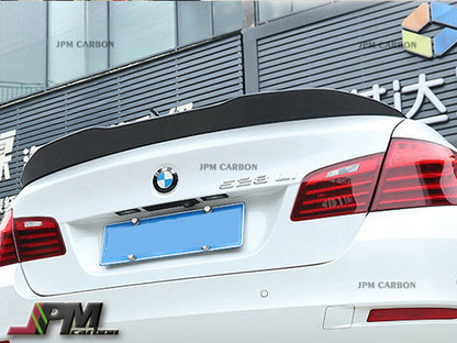 PSM Style Carbon Fiber Trunk Spoiler Fits For 2011-2016 BMW F10 5-Series Sedan Only