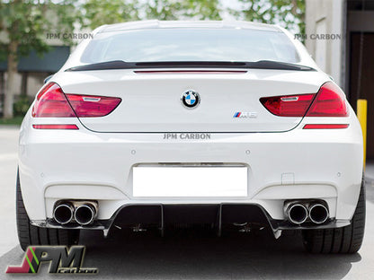 V Style Carbon Fiber Rear Diffuser For 2012-2018 BMW F06 F12 F13 M6 Only